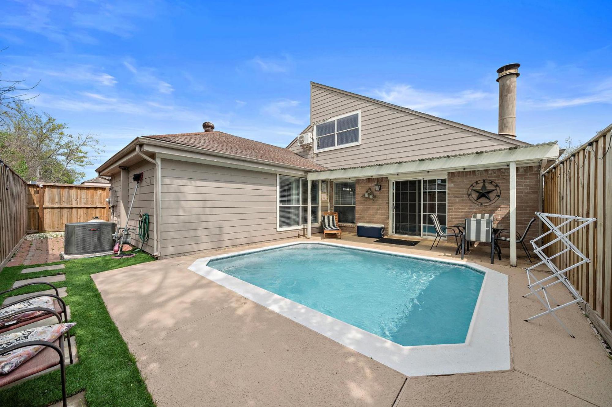 Houston Pool Getaway Games Parking Wifi Pet Villa Exterior photo